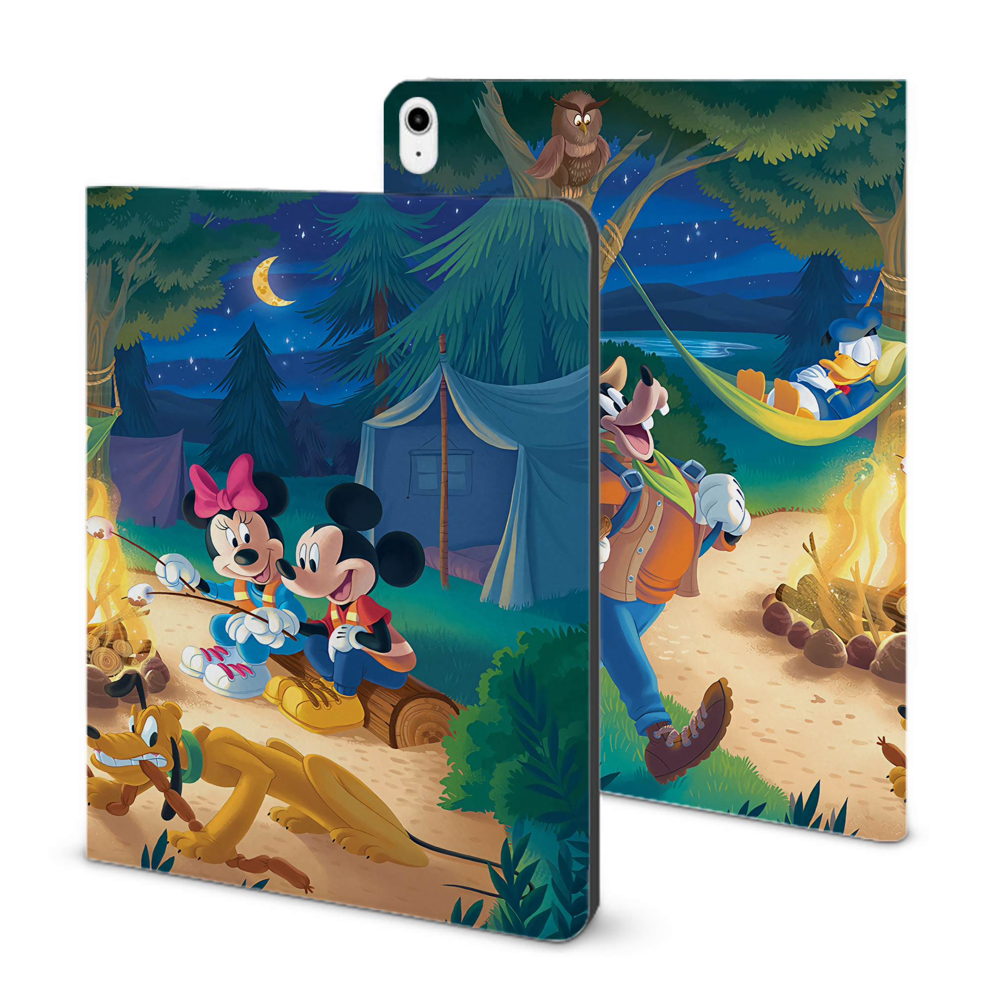（画像用） ミッキーマウス Mickey Mouse IPadケース ペンホルダー付き ブックスタイルデザイン